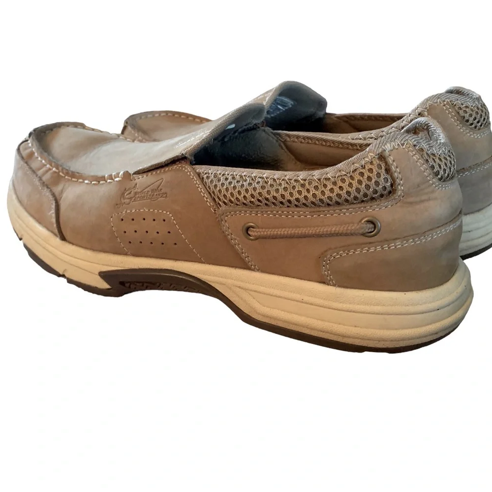 World Wide Sportsman Slip On Boat Deck Shoes Nuback Leather Men’s Size 12
